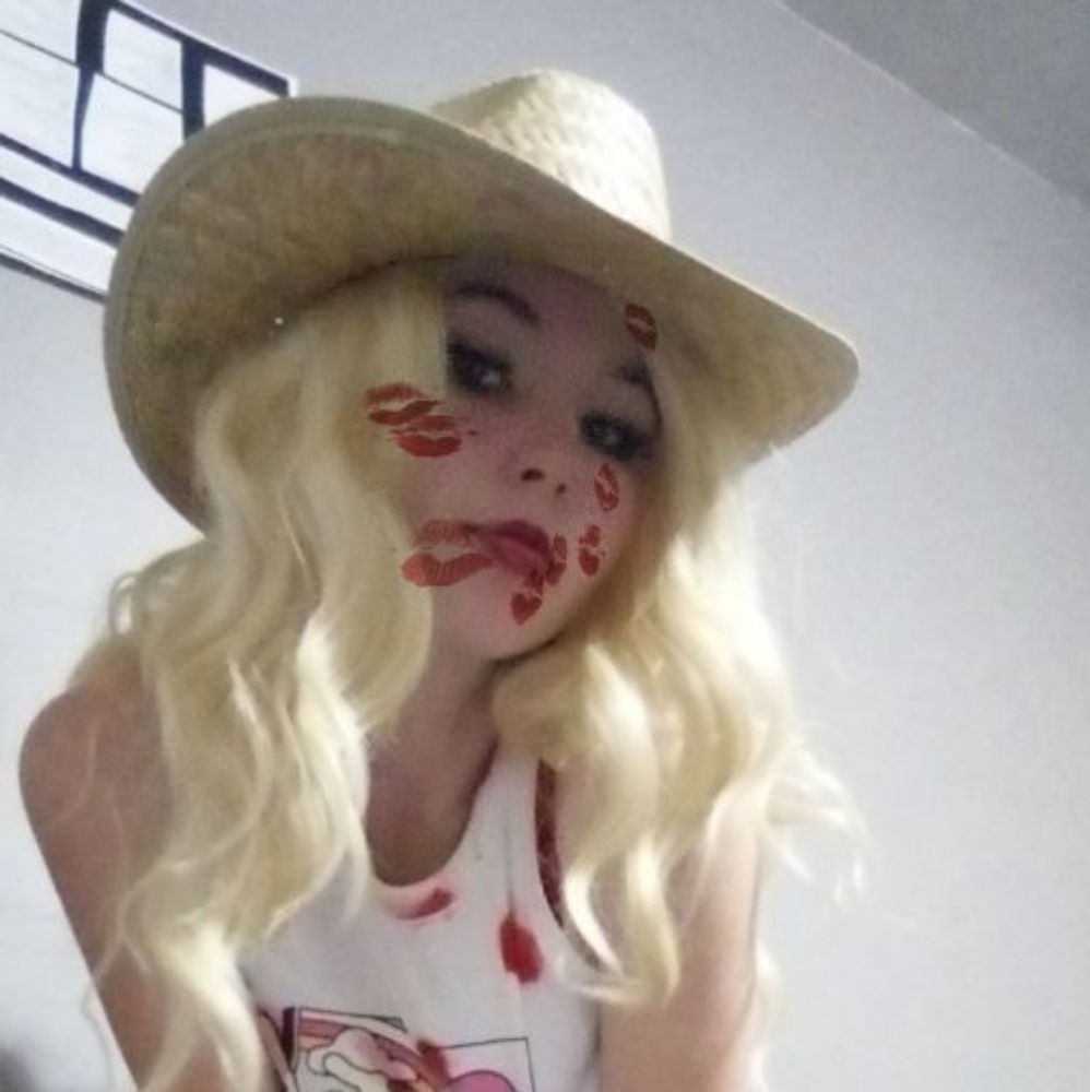 Honey blonde lace front wig